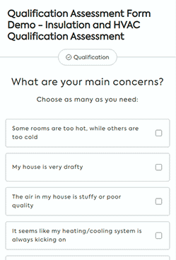 qualification assessment form insulation and hvac assessment form